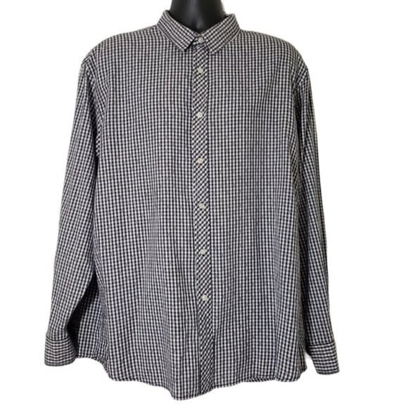 Tre Vero Other - ☀ Tre Vero Mens Blue Plaid 100% Cotton Button Shirt